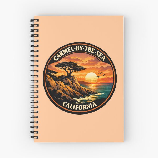 Item preview, Carmel-by-the-Sea California: Lone Cypress Cliff Illustration designed and sold by CircinusStore.