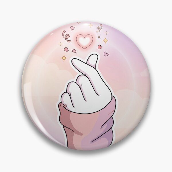 Item preview, Pastel Korean Finger Heart designed and sold by ismailiano.