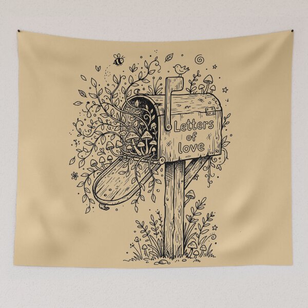 Item preview, Whimsical Mailbox Sprout - Cute Rustic Cottagecore Aesthetic designed and sold by bapupa.
