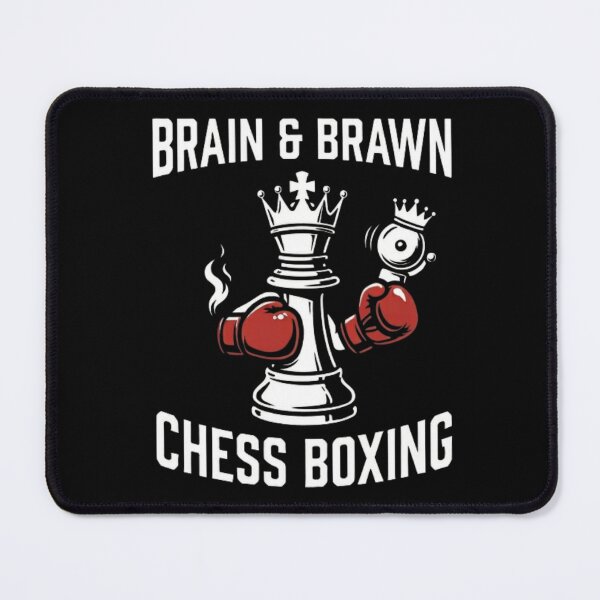 Item preview, Brain & Brawn Chess Boxing Vintage Style Black Shirt designed and sold by _ZENTAY_.