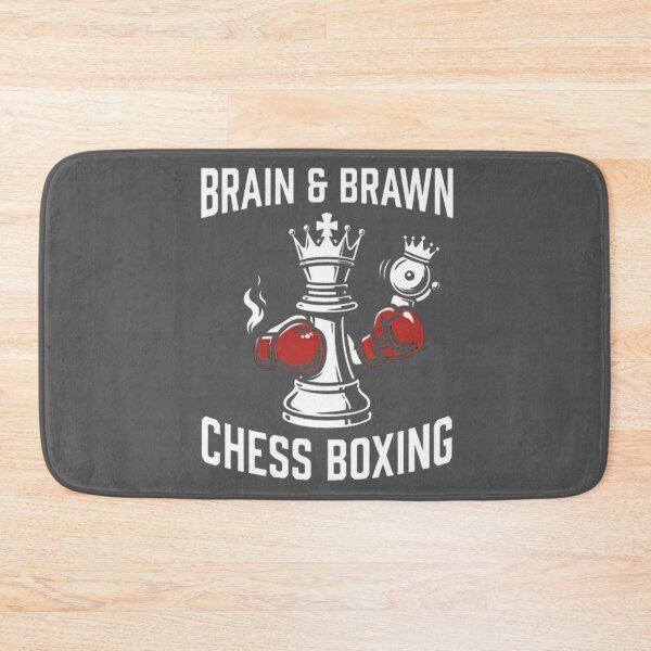 Item preview, Brain & Brawn Chess Boxing Vintage Style Black Shirt designed and sold by _ZENTAY_.