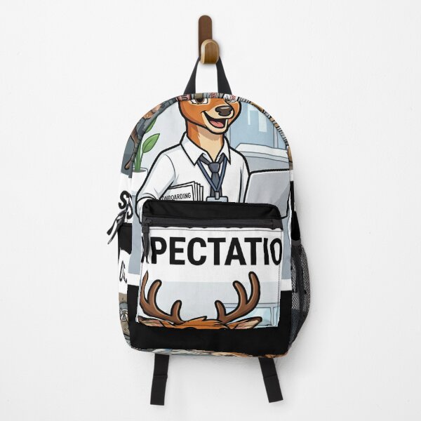 Item preview, Expectations vs Reality Office Burnout Sticker designed and sold by SoftAuraStudi0.