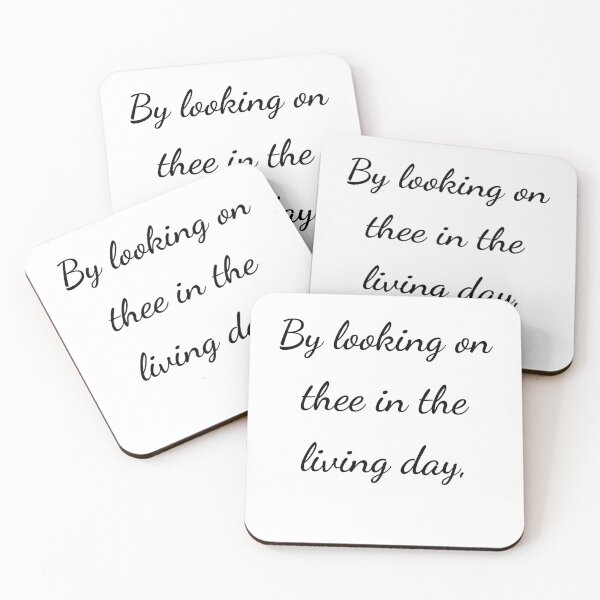 Item preview, "By looking on thee in the living day," - handwriting black designed and sold by ariksworld.