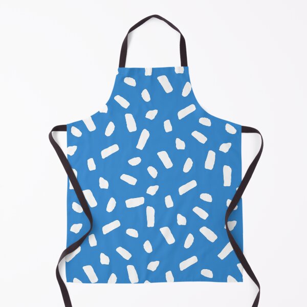 Item preview, Abstract White Confetti Blobs on Vibrant Blue with Playful Circus Vibe designed and sold by ArtyFridgees.