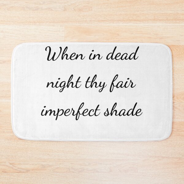 Item preview, "When in dead night thy fair imperfect shade" - handwriting black designed and sold by ariksworld.