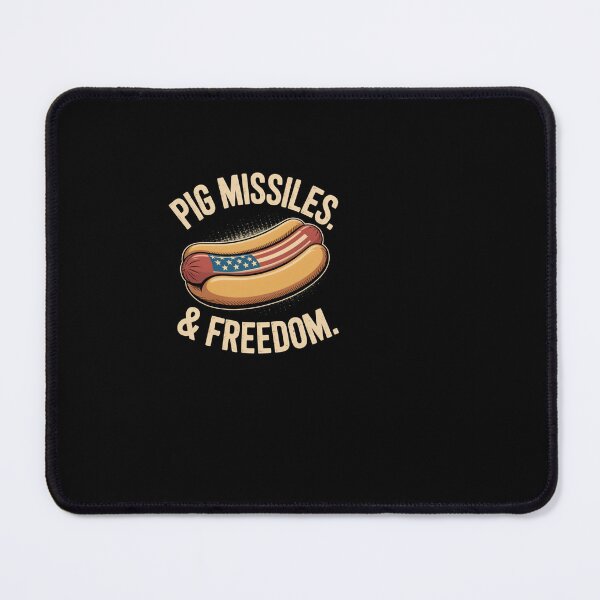 Item preview, Pig Missiles Freedom American Flag Hot Dog Design designed and sold by SuperAndSocial.
