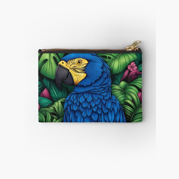 Item preview, Blue Macaw in Tropical Foliage designed and sold by PetsArt.