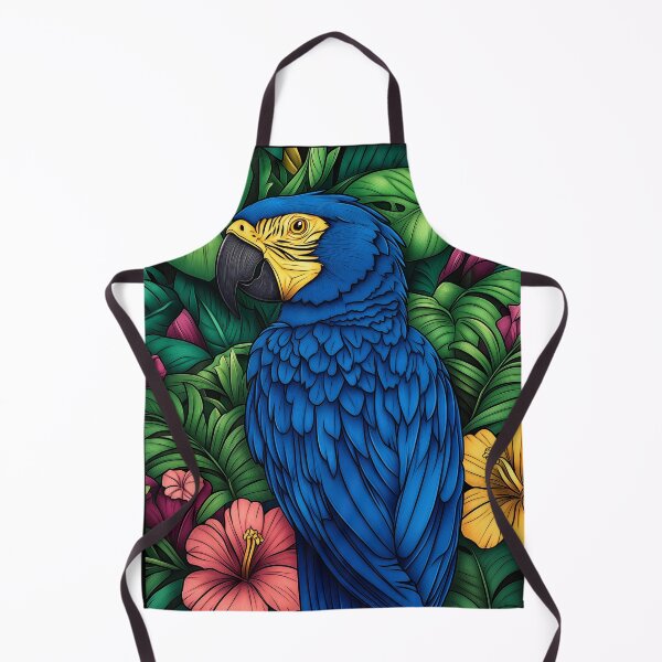 Item preview, Blue Macaw in Tropical Foliage designed and sold by PetsArt.