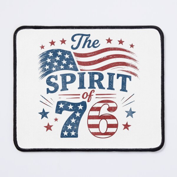 Item preview, Vintage Spirit Of 76 250th Anniversary Patriotic American Flag Graphic designed and sold by Thread&Fable.