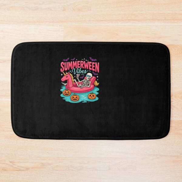 Item preview, Summerween Vibes Skeleton Unicorn Pool Float designed and sold by SuperAndSocial.