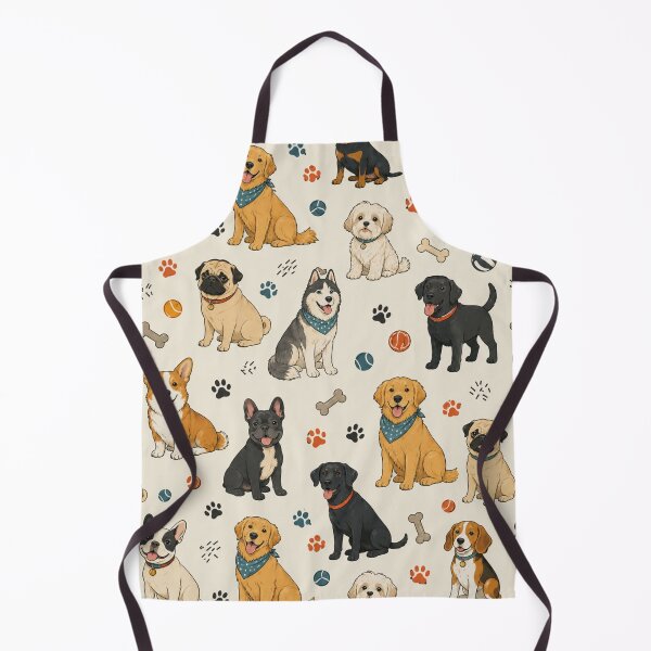 Item preview, Cute Dog Pattern | Seamless Puppy Wallpaper Design for Dog Lovers designed and sold by RJACreative.