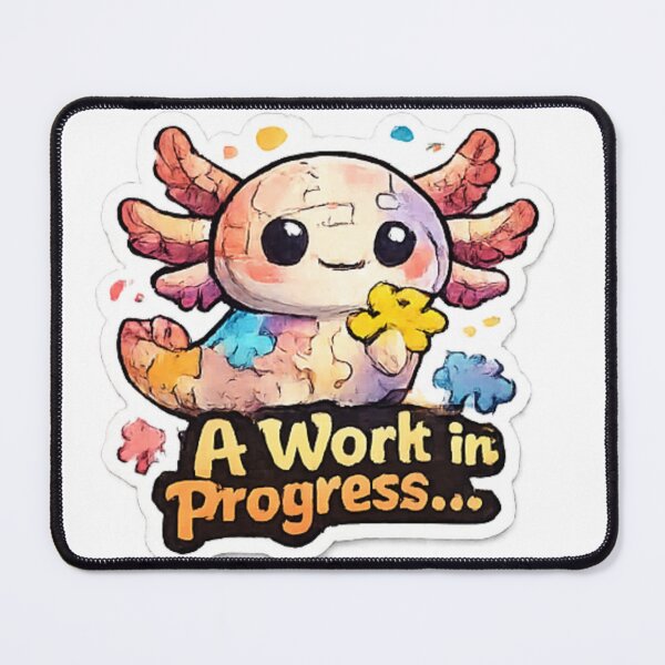 Item preview, A work in progress designs funny sticker treandy design  designed and sold by Jyotisima8929.