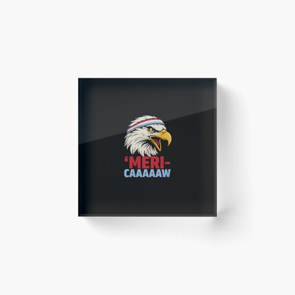 Item preview, Patriotic Bald Eagle Meri-Caw America USA Pride designed and sold by SuperAndSocial.