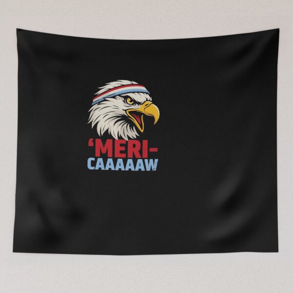 Item preview, Patriotic Bald Eagle Meri-Caw America USA Pride designed and sold by SuperAndSocial.
