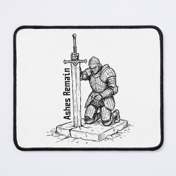 Item preview, Kneeling Ashen - Dark Fantasy Black Knight designed and sold by bapupa.