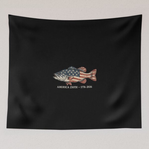 Item preview, 250 America Years 1776 2026 Fishing USA Flag 250th Birthday 2 designed and sold by NicowrmSArt.