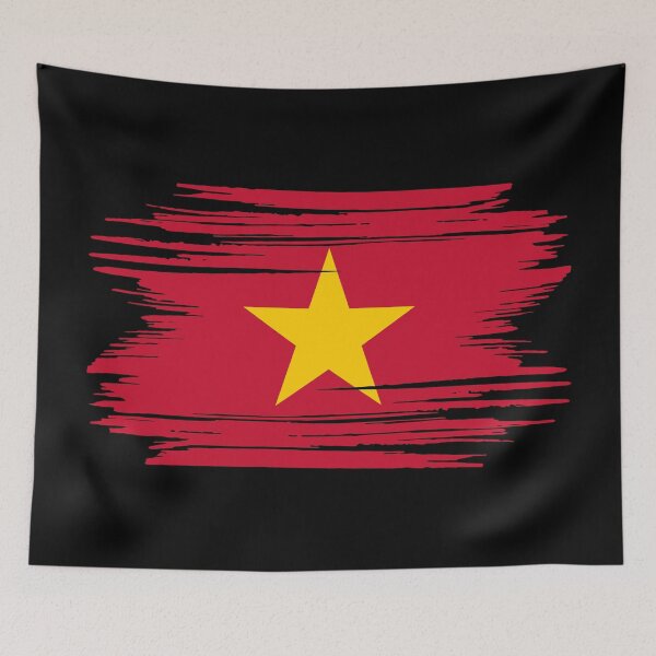 Item preview, Distressed Vietnam Flag designed and sold by shitpostee.