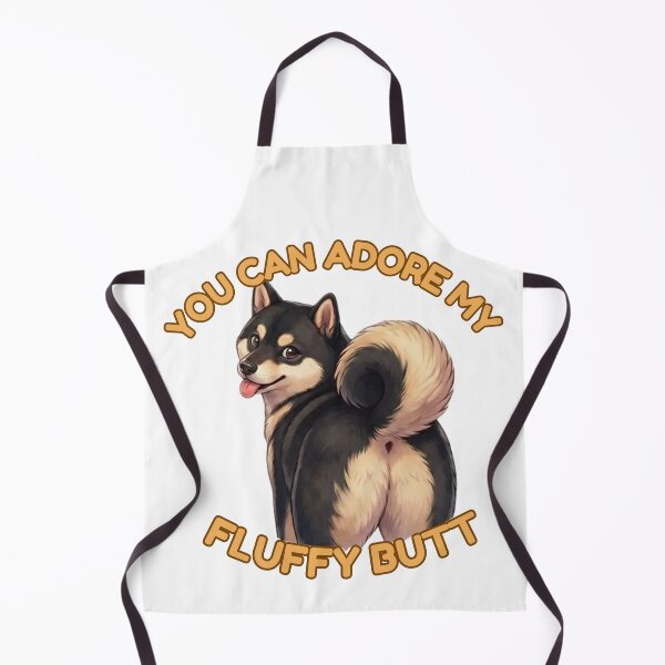 Item preview, You Can Adore My Fluffy Butt – Black and Tan Shiba Inu Meme designed and sold by DailyStruggleCo.