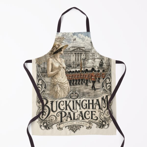 Item preview, Buckingham Palace, London, England [Wood Engraving] — Flapper Watching the Changing of the Guard designed and sold by elektronen.