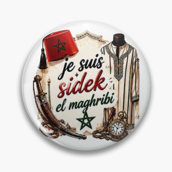 Item preview, Je Suis Sidek El Maghribi - Moroccan Heritage Pride designed and sold by     MoodLabDesigns.