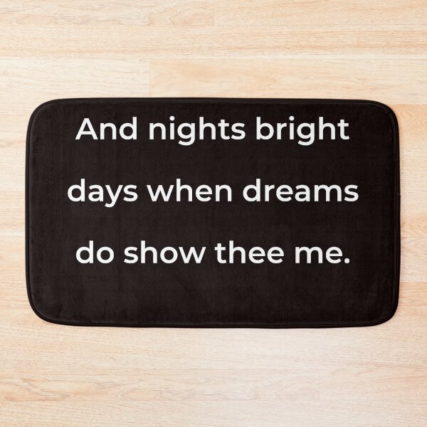 Item preview, "Y noches brillantes días cuando los sueños te muestran." - imprimir blanco designed and sold by ariksworld.
