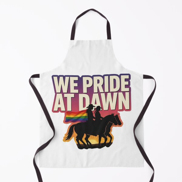 Item preview, We Pride At Dawn LGBTQ+ Cowboy Sunrise Sticker designed and sold by MerchlyMike.