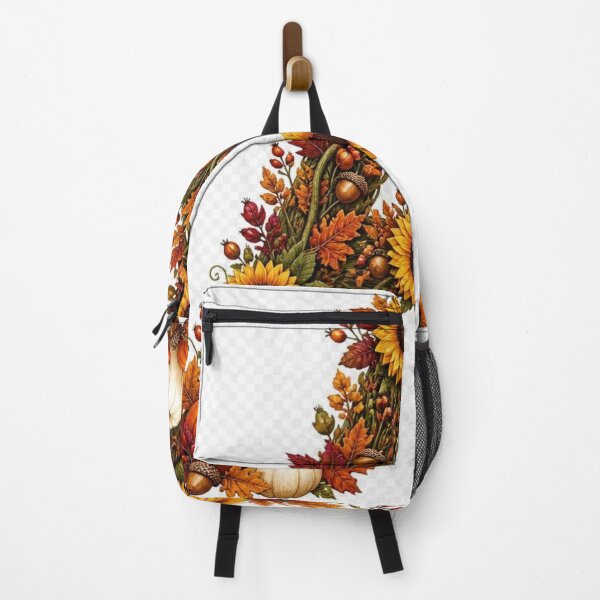 Item preview, Letter A Autumn Floral Sunflower Pumpkin Fall Art designed and sold by bakosshops.