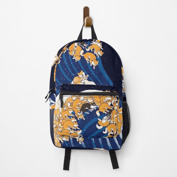 Item preview, Poster Shiba Inu The Great Wave in Night Painting designed and sold by nicholaswaldrop.