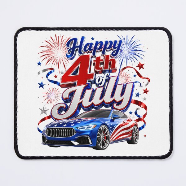 Item preview, 4th of July with fancy car designed and sold by manytshirts.