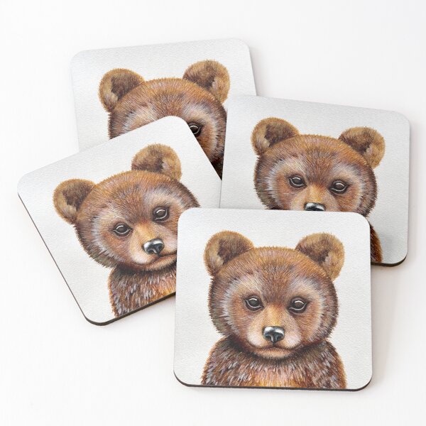 Item preview, bear, teddy bear, brown bear, forest animal, woodland animal, animal art designed and sold by AnnaArt1110.