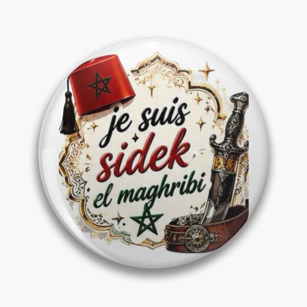 Item preview, Je Suis Sidek El Maghribi - Moroccan Pride & Culture designed and sold by     MoodLabDesigns.