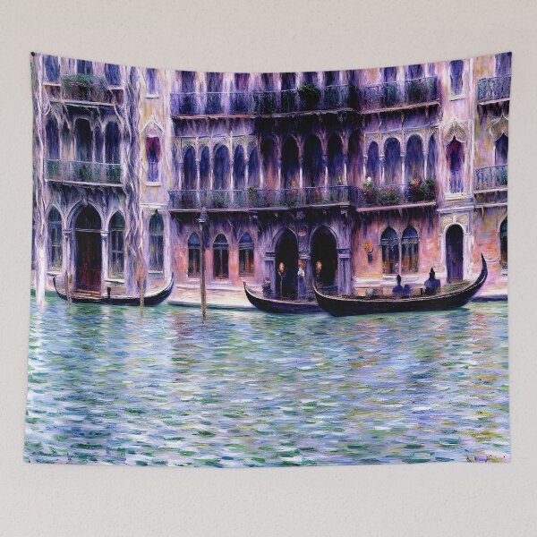 Item preview, Palazzo da Mula: Venetian Vision of Shimmering Canals designed and sold by artdesignsnow.