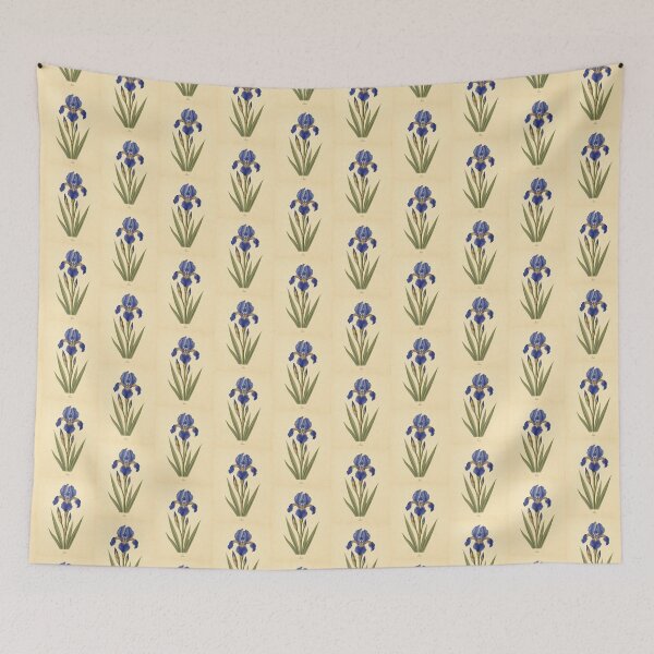 Item preview, Vintage Blue Iris Botanical Flower Art Print designed and sold by NuvoraNest.