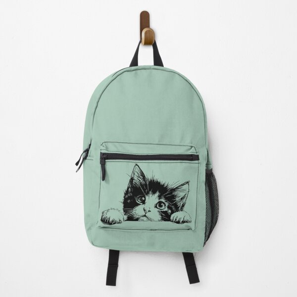 Item preview, Black and White Kitten Peeking Over a Ledge designed and sold by Artdrop62.