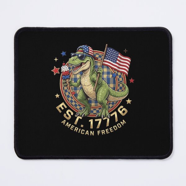 Item preview, Patriotic T-Rex 4th of July American Freedom 1776 Dinosaur designed and sold by haitrieuic96.