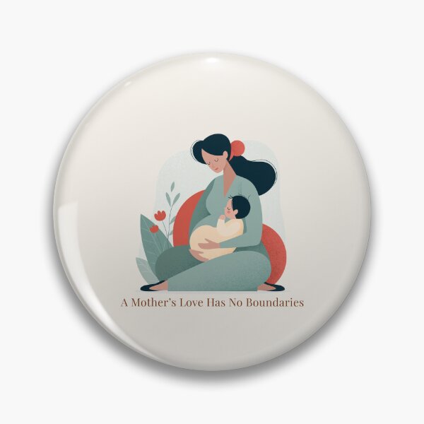 Item preview, A Mother's Love Has No Boundaries - Minimalist Quote Design Baby Caring Family	 designed and sold by AmoebaPress.