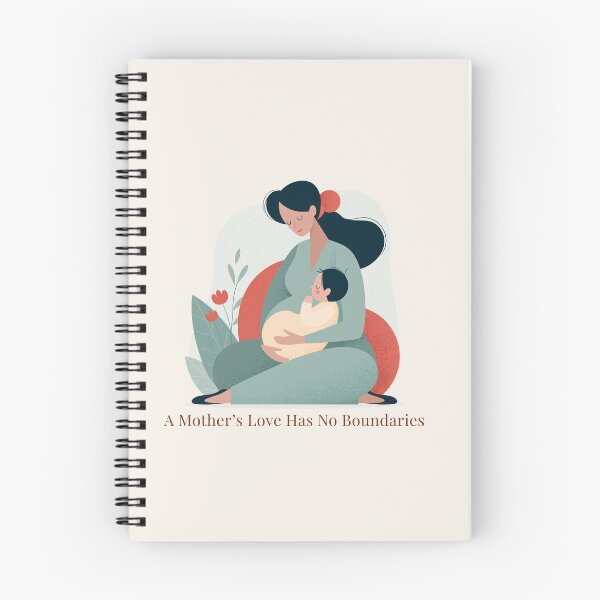 Item preview, A Mother's Love Has No Boundaries - Minimalist Quote Design Baby Caring Family	 designed and sold by AmoebaPress.