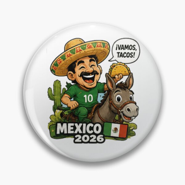 Item preview, ¡Vamos, Tacos! Mexico 2026 Soccer Fan Sticker designed and sold by syndia2209.