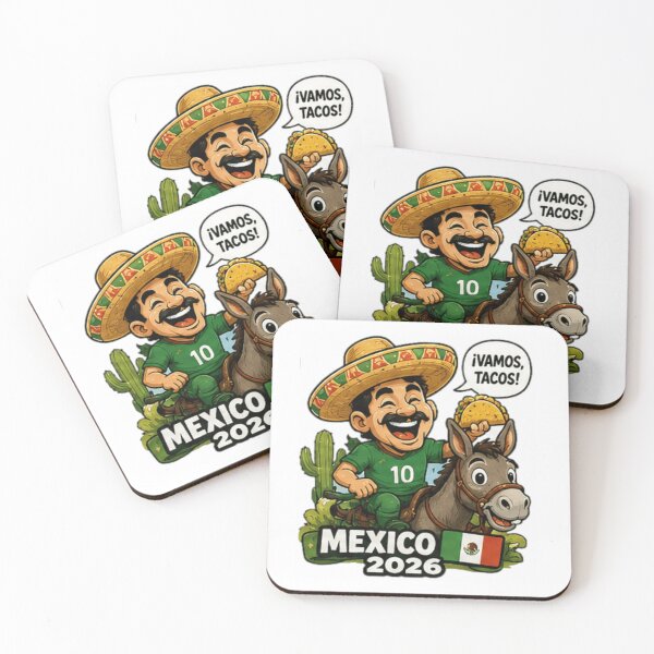Item preview, ¡Vamos, Tacos! Mexico 2026 Soccer Fan Sticker designed and sold by Pixanova.