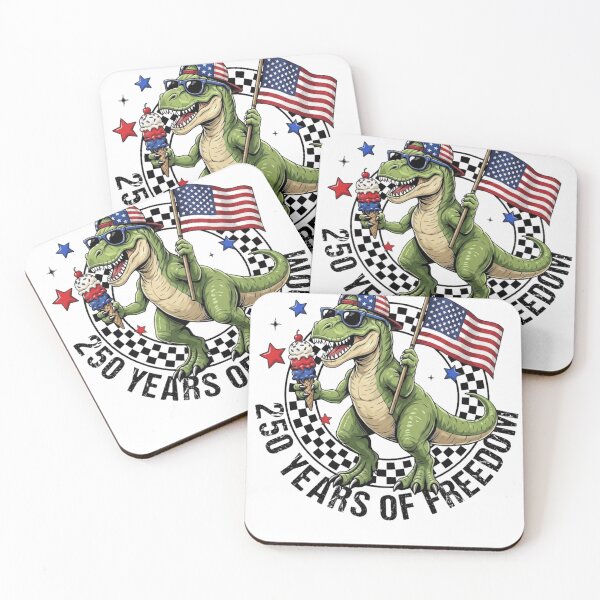 Item preview, 250 Years of Freedom T-Rex USA Flag 4th of July Dinosaur Patriotic designed and sold by haitrieuic96.