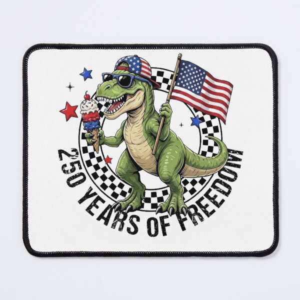 Item preview, 250 Years of Freedom T-Rex USA Flag 4th of July Dinosaur Patriotic designed and sold by haitrieuic96.