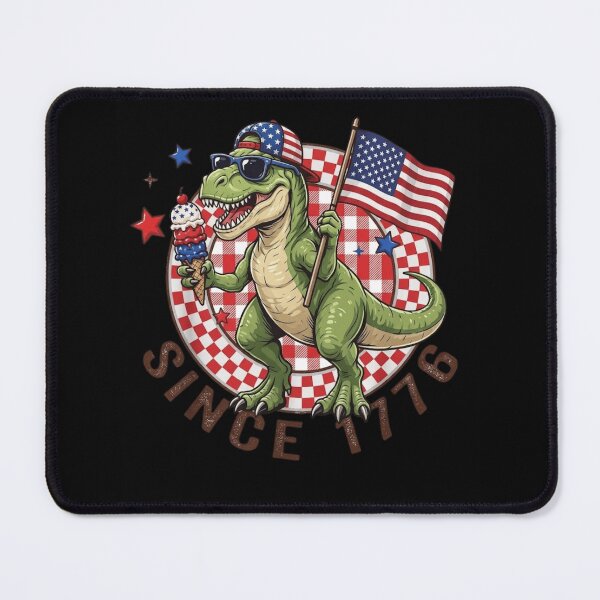 Item preview, Patriotic T-Rex 4th of July American Flag Since 1776 Ice Cream designed and sold by haitrieuic96.