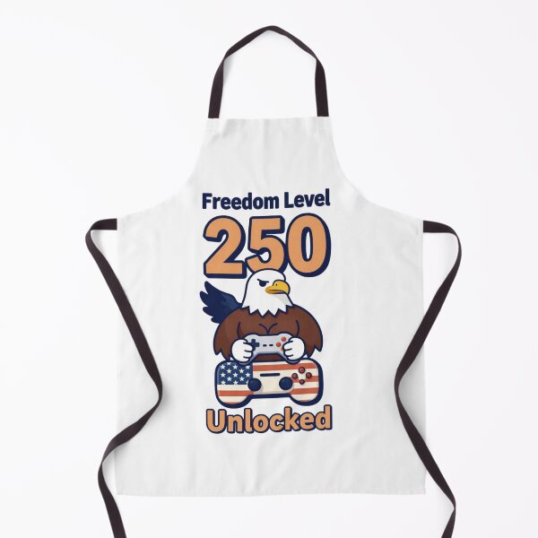 Item preview, Freedom Level 250 Unlocked Funny Gamer Eagle USA 250th Anniversary designed and sold by Meadowmood.