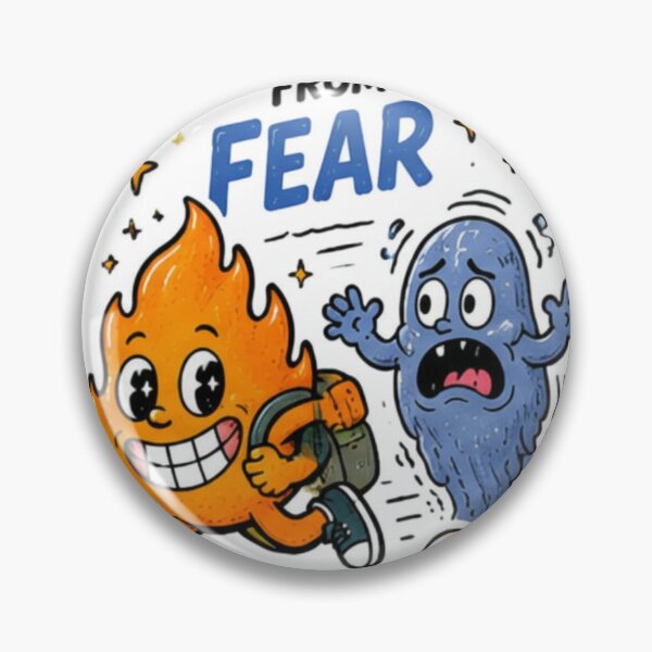 Item preview, Run Away From Fear Funny Motivational Skateboarding Flame Sticker designed and sold by Soeklahan07.