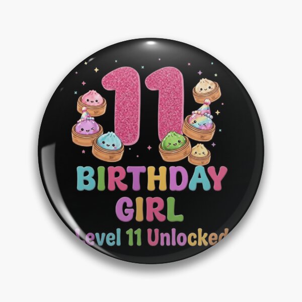 Item preview, 11th Birthday Girl Level 11 Unlocked Cute Kawaii Dumplings Dim Sum designed and sold by haitrieuic96.