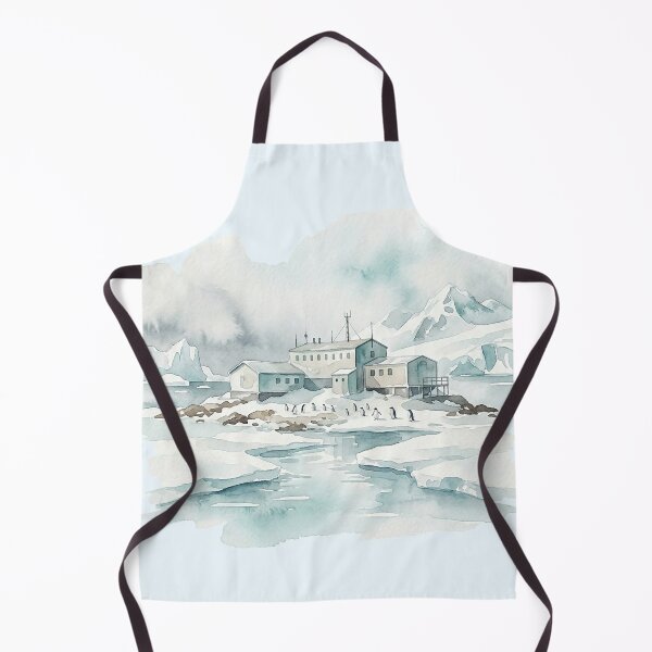 Item preview, Polar Base and Penguins: An Antarctic Watercolor Journey designed and sold by GrabaHuk.