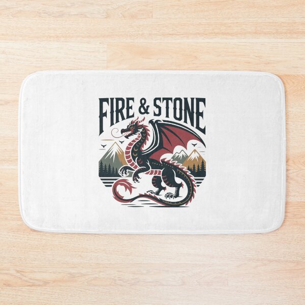 Item preview, Fire & Stone Dragon Vintage Fantasy designed and sold by CreativeTag.