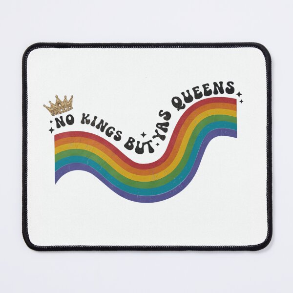 Item preview, No Kings But Yas Queens Retro Rainbow Pride designed and sold by haitrieuic96.