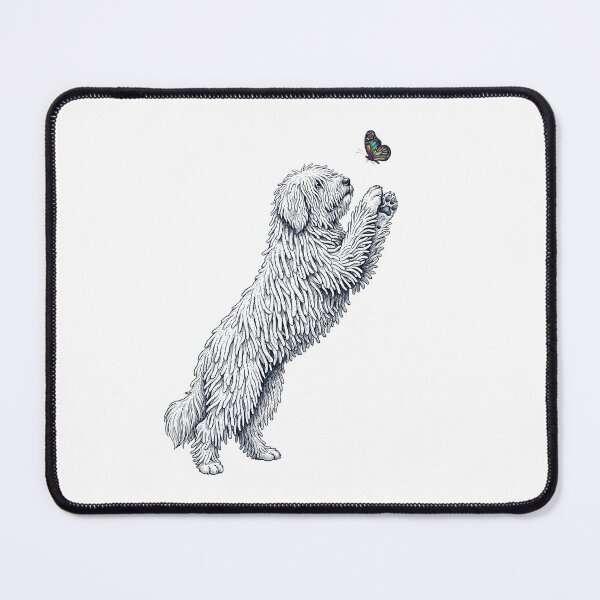 Item preview, Vintage Komondor with Butterfly Dog Mom Owner designed and sold by TerryConnells.