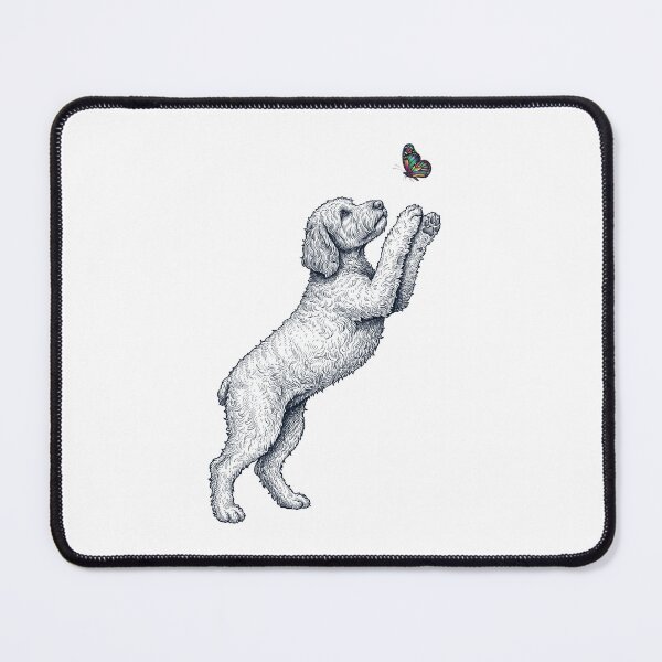 Item preview, Vintage Labradoodle with Butterfly Dog Mom Owner designed and sold by TerryConnells.